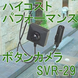 29万画素マイク付ボタン型カモフラージュCCDカメラ【SVR-29】