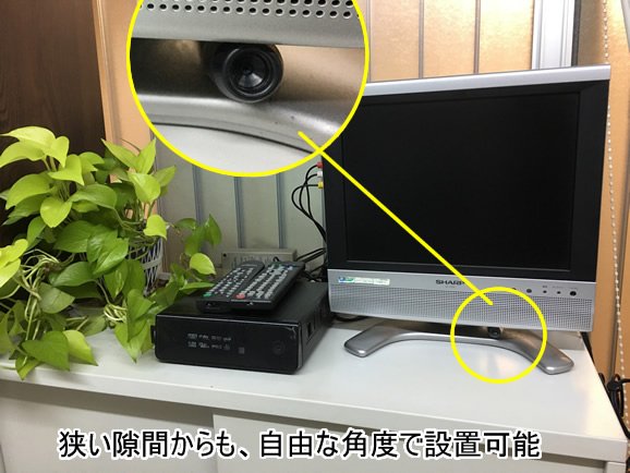 USB電源接続式フレキシブル防犯ビデオカメラ【CN-FU11】イメージ