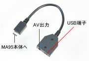 高画質！携帯電話カモフラージュ式カメラ・マイク内蔵ビデオレコーダー【MA-95】USBケーブル