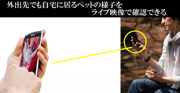 最長1カ月分記録できる卓上時計型見守りカメラ【CN-NC04】監視イメージ
