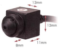 超小型41万画素スネークCCDカメラ　ヘッド部13ミリ角サイズ【SNK-41D】のヘッド部